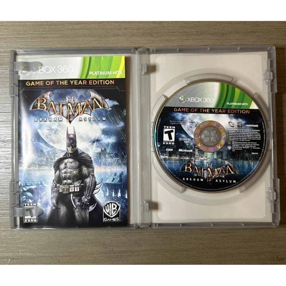 Batman Arkham Asylum Game Of The Year Edition Xbox 360 Complete CIB